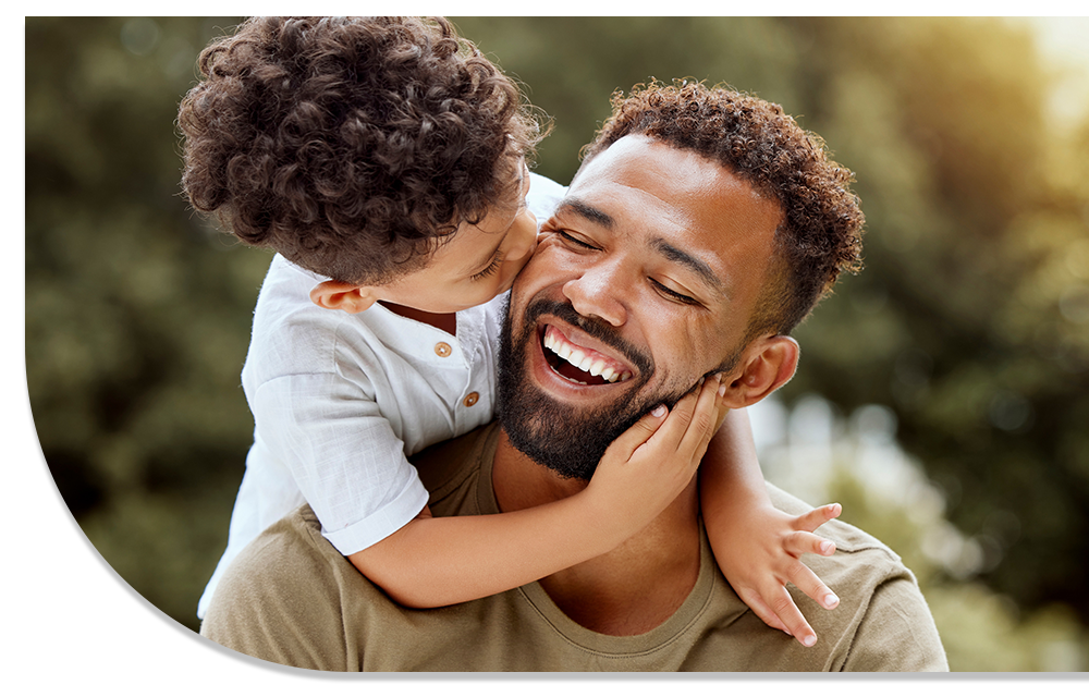 Facials Image image of a father and son
